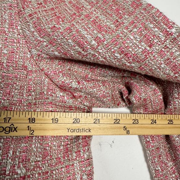 Talbots Jackie Fit Blazer Womens 16P Pink Moto Tweed Full Zip Twee‎ Old Money - Picture 8 of 11